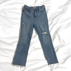 👖Madewell®️ High-Waist Distressed Jeans